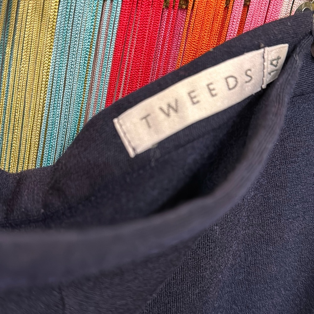 Tweeds 100% Jersey Wool Navy Skirt - Twirl Gyrl!